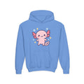 Kids Axolotl Hoodie — Cute Pink Axolotl Pullover for Children
