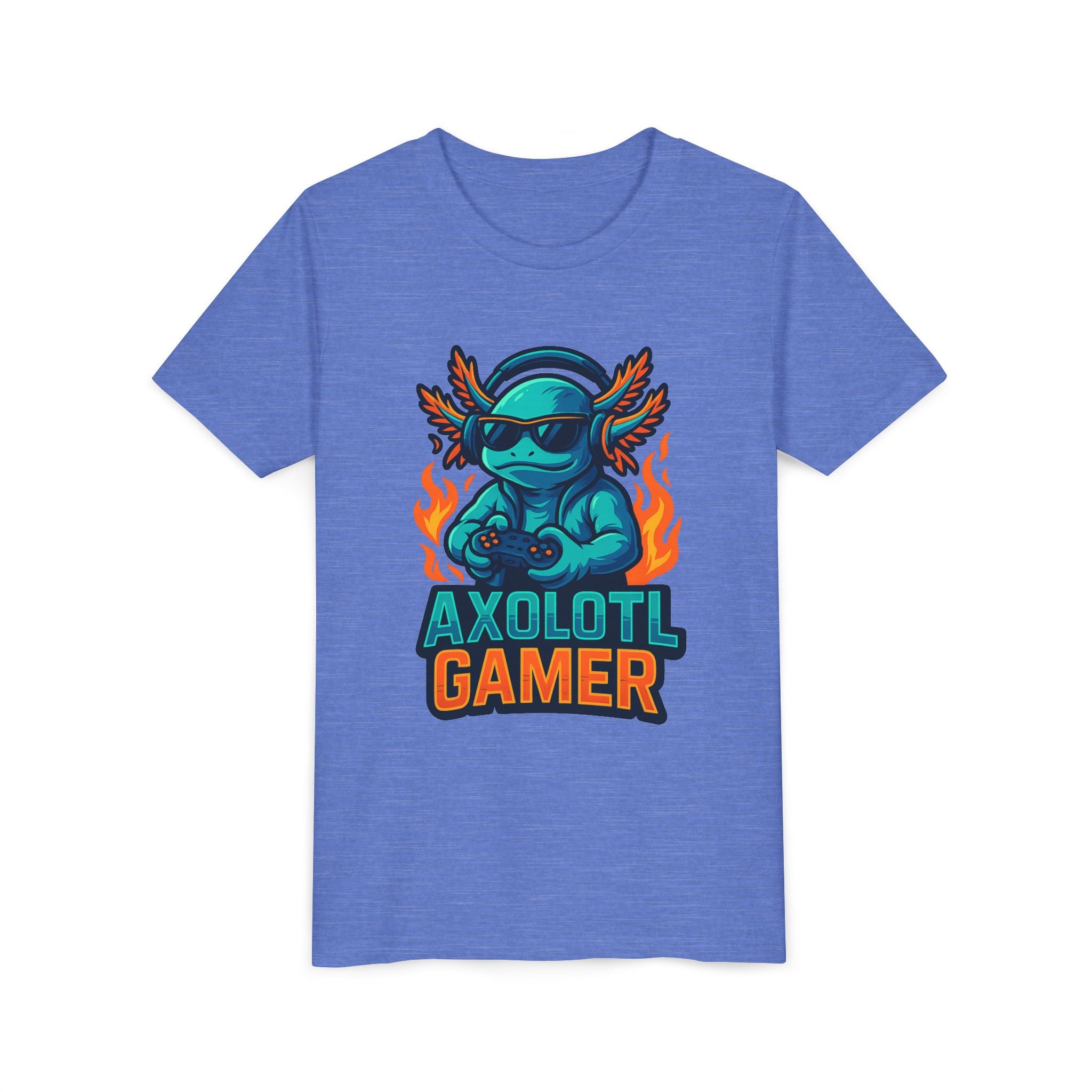 Axolotl Gamer Youth Tee — Cool Gaming Axolotl Graphic Shirt