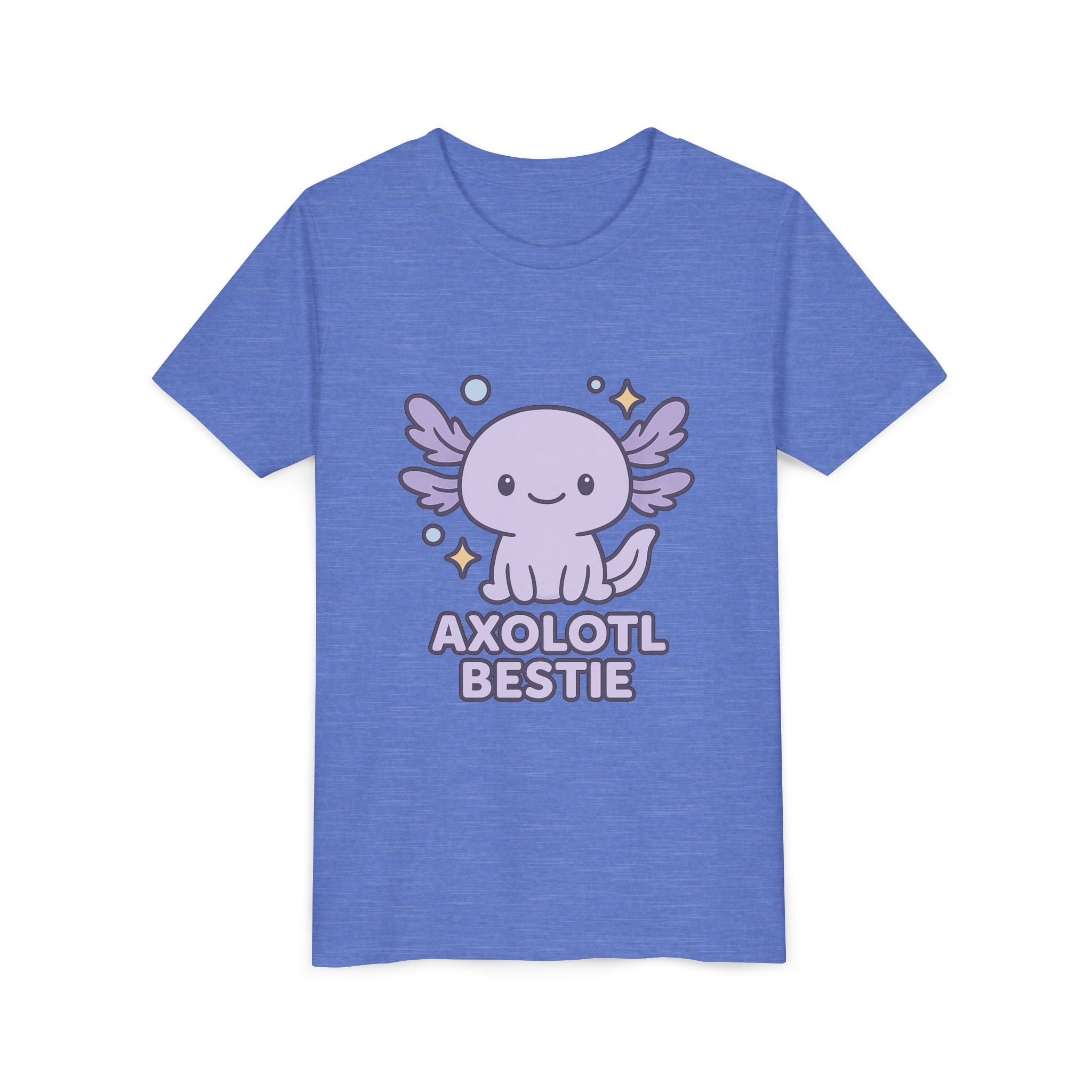 Axolotl Bestie Youth Tee — Cute Purple Axolotl Kids Shirt
