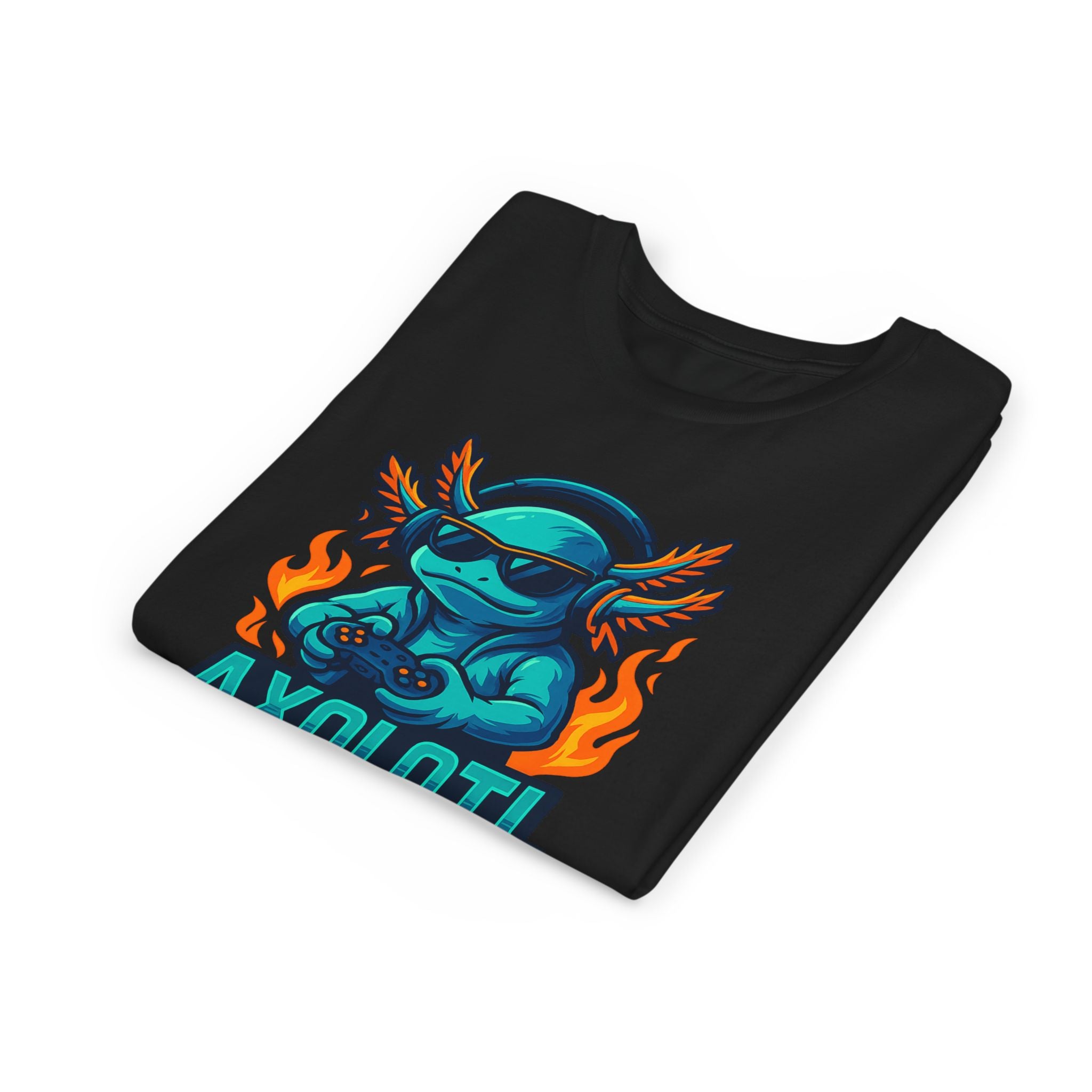 Axolotl Gamer Youth Tee — Cool Gaming Axolotl Graphic Shirt
